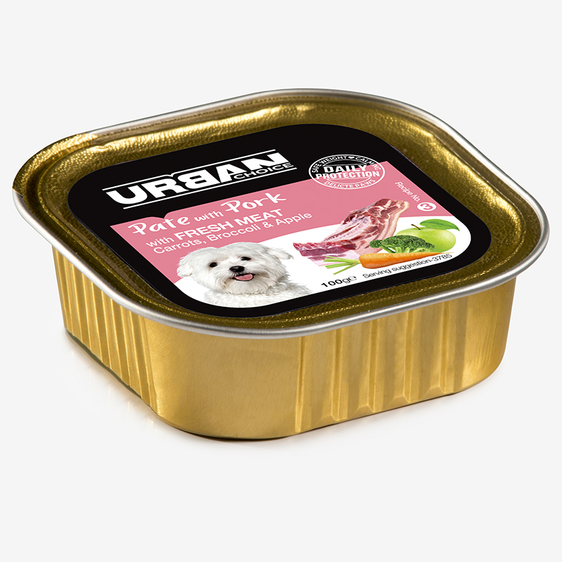 אורבן צ'ויס כלב מעדן פטה עם חזיר 100 גר