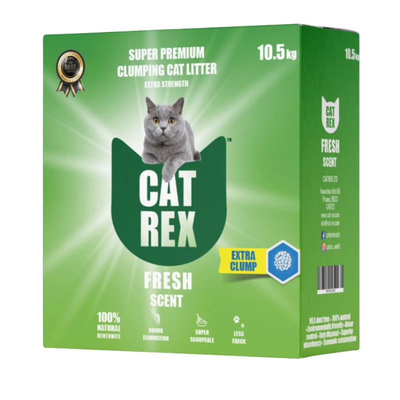 חול CAT REX מונע ריחות 10.5 קג