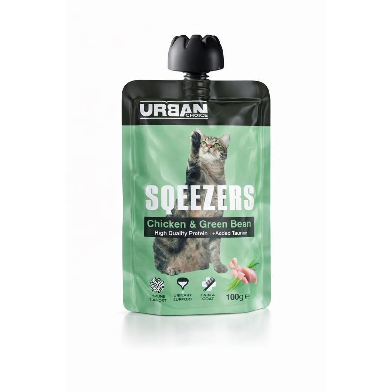 אורבן צ'ויס סקוויז עוף שעועית ירוקה 100ג