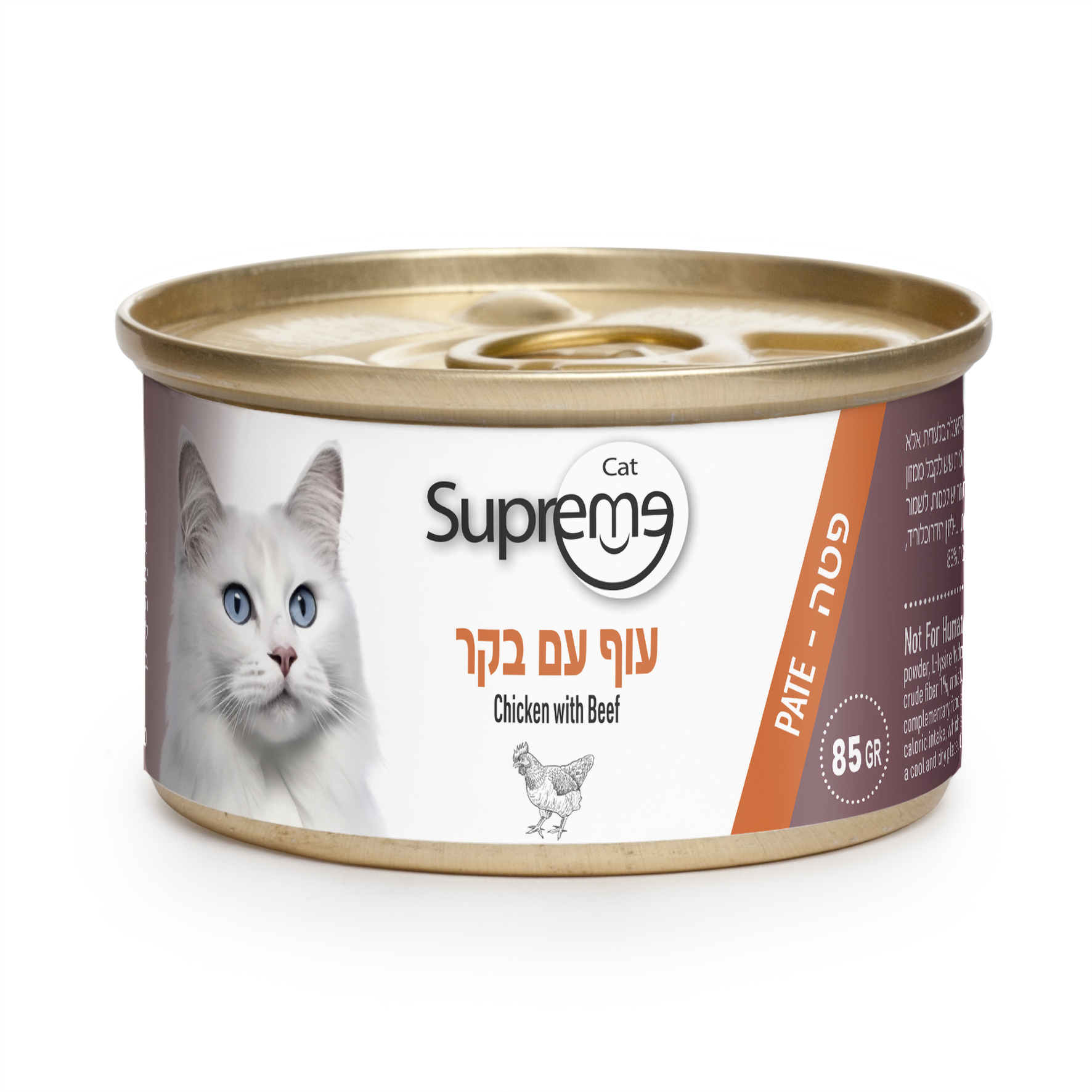 סופרים מעדן פטה עוף עם בקר 85 גרם