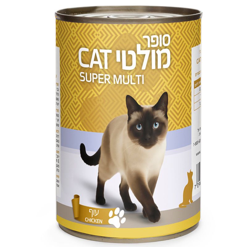 מולטיקט סופר חתול עם עוף 400 ג'