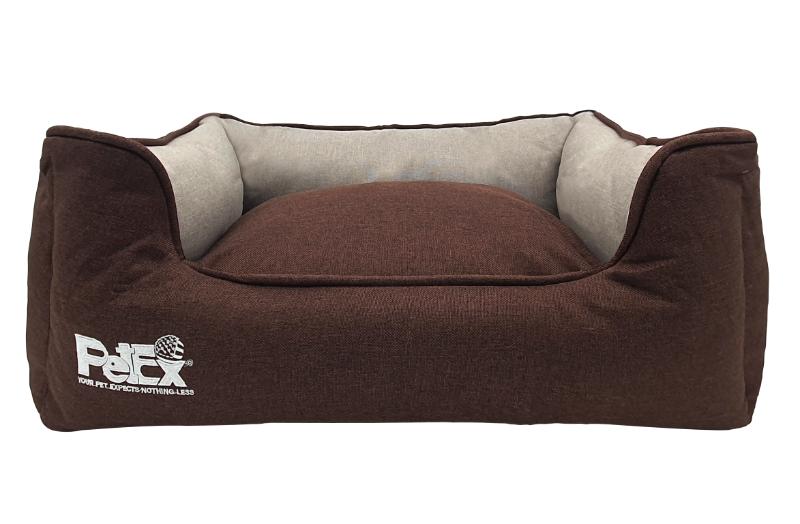 פטקס מיטה רטרו חום /קרם 110 ס"מ