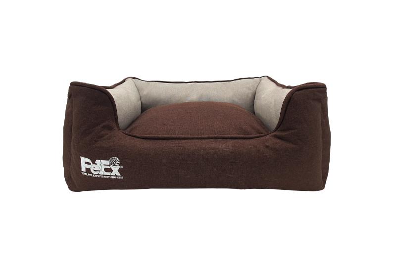 פטקס מיטה רטרו חום /קרם 60 ס"מ